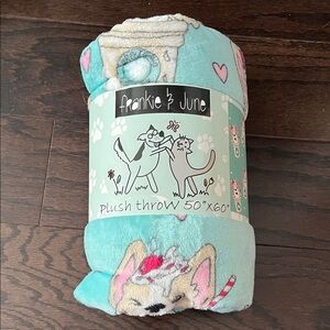 Corgicchino Plush Throw Blanket